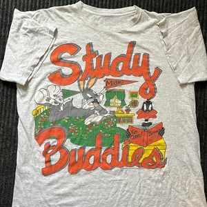 Vintage Looney Tunes Miami Hurricanes Shirt Size XL